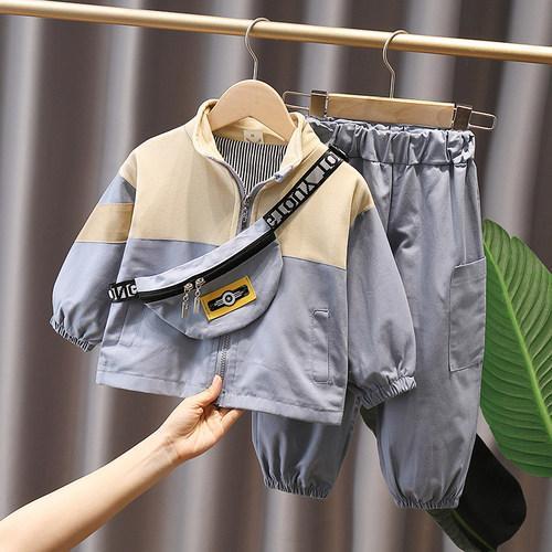 Two-piece Suit Of Handsome Children's Clothing