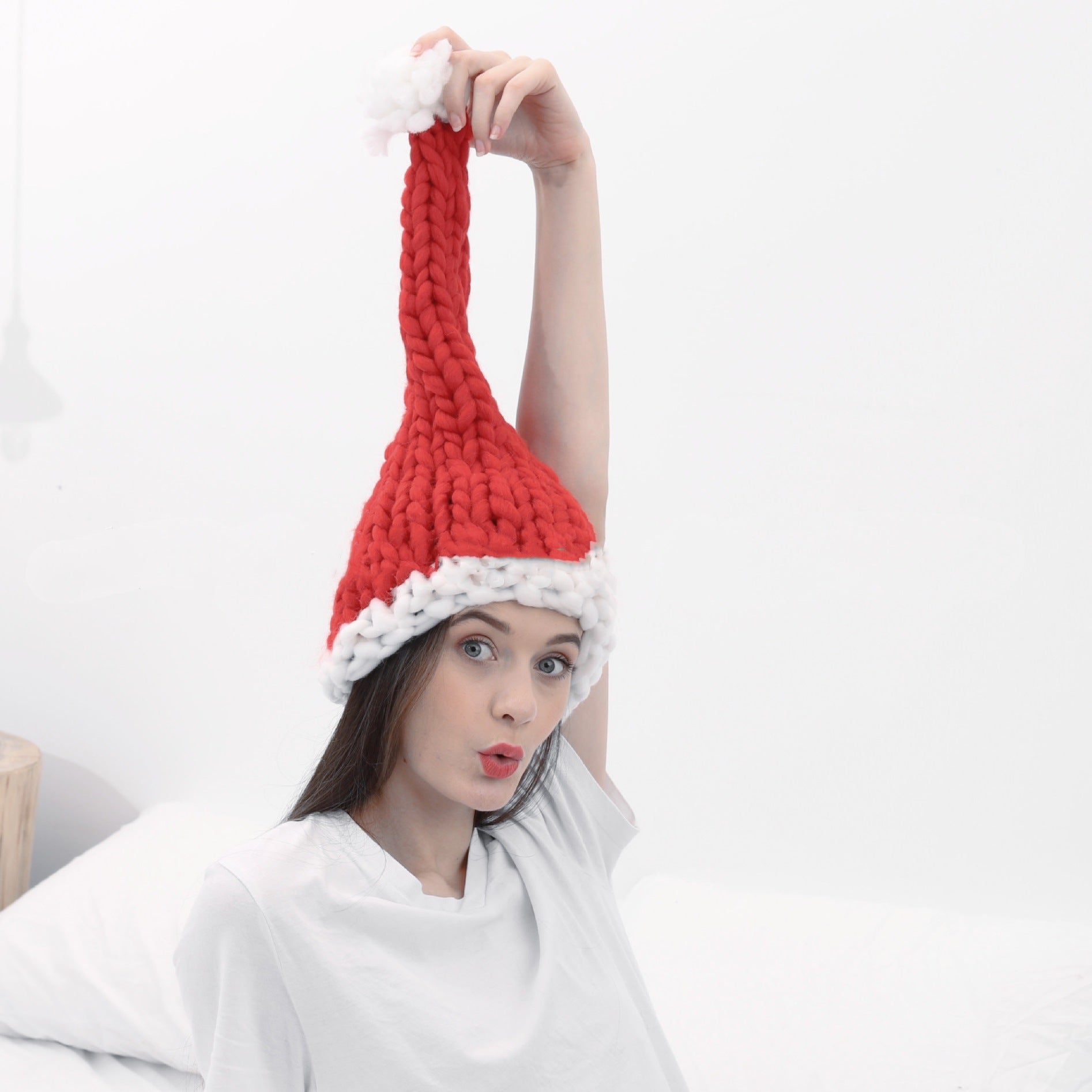 Fashion Bold Icelandic Yarn Christmas Hat