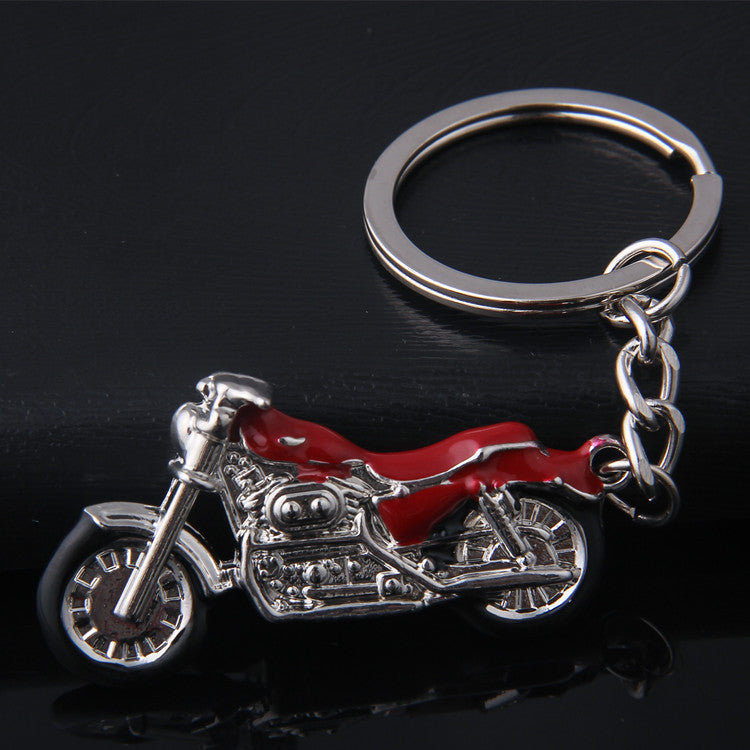 Color Metal 3D Motorcycle Model Keychain