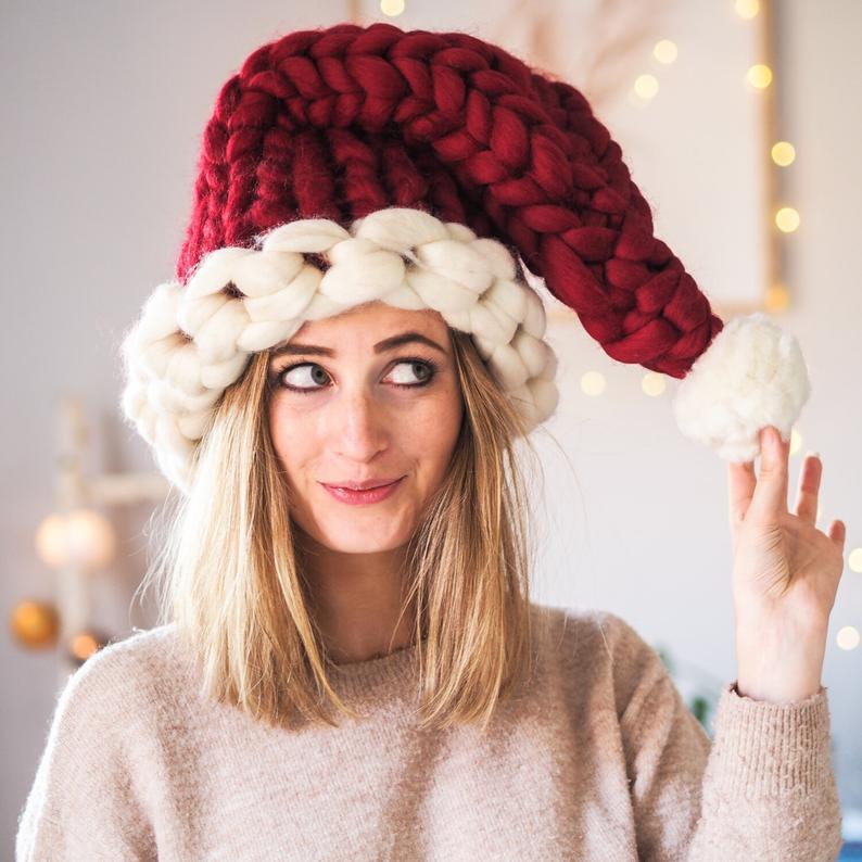 Fashion Bold Icelandic Yarn Christmas Hat