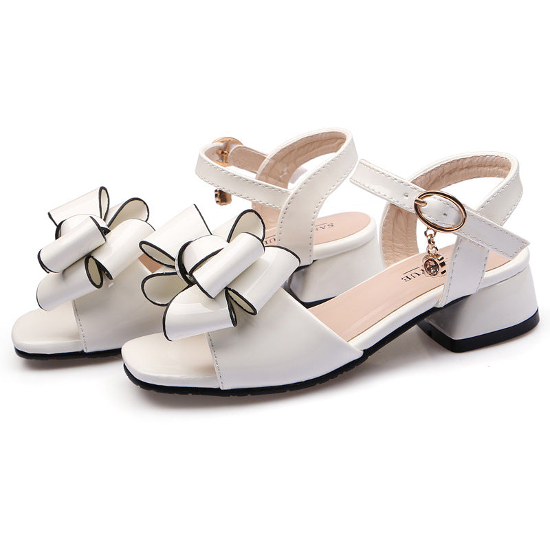 Summer Children's Open-toed Middle And Older Children's Bow