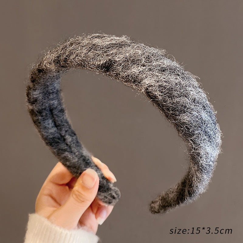 Hot Selling Retro French Style Plush Hair Band For Women