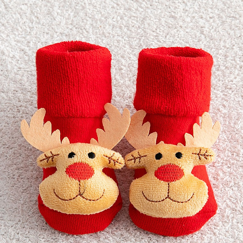Christmas Children's Socks Thickened Terry