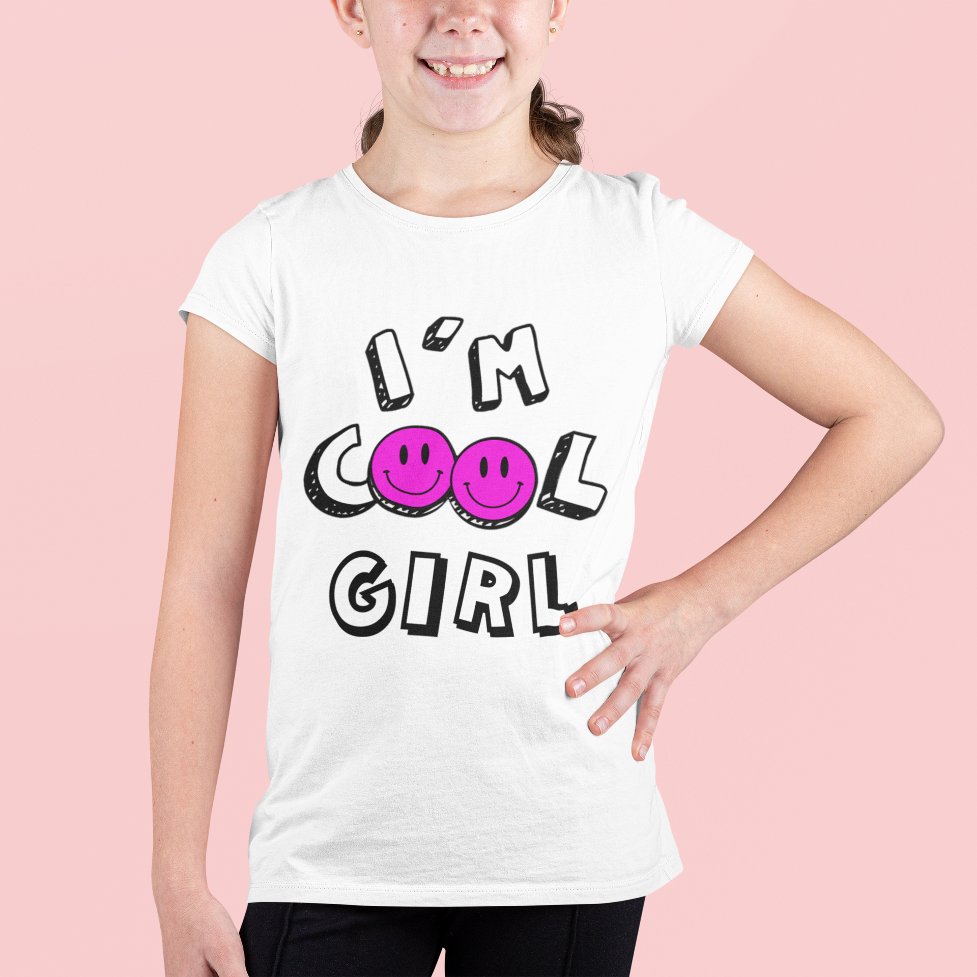 Girls T-Shirt (i am cool girl)