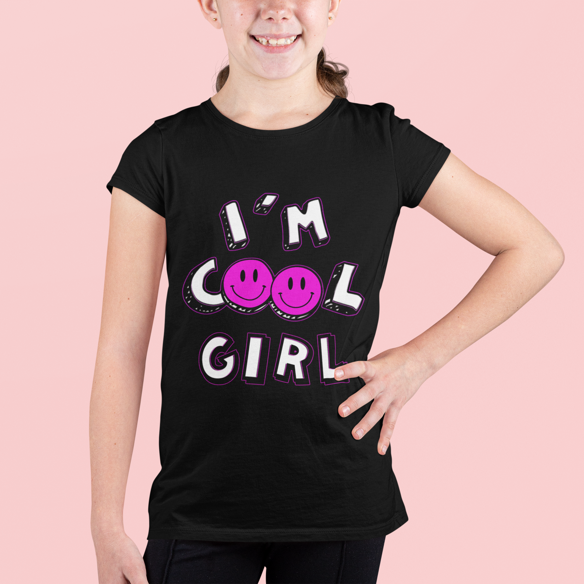 Girls T-Shirt (i am cool girl)