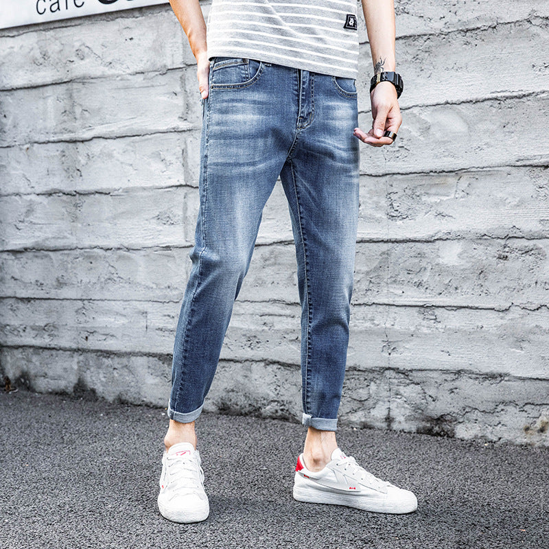 Fashion All-match Stretch Slim Fit Jeans Men