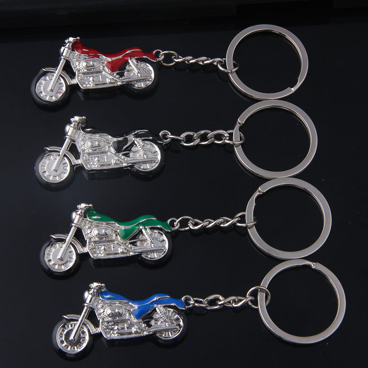 Color Metal 3D Motorcycle Model Keychain