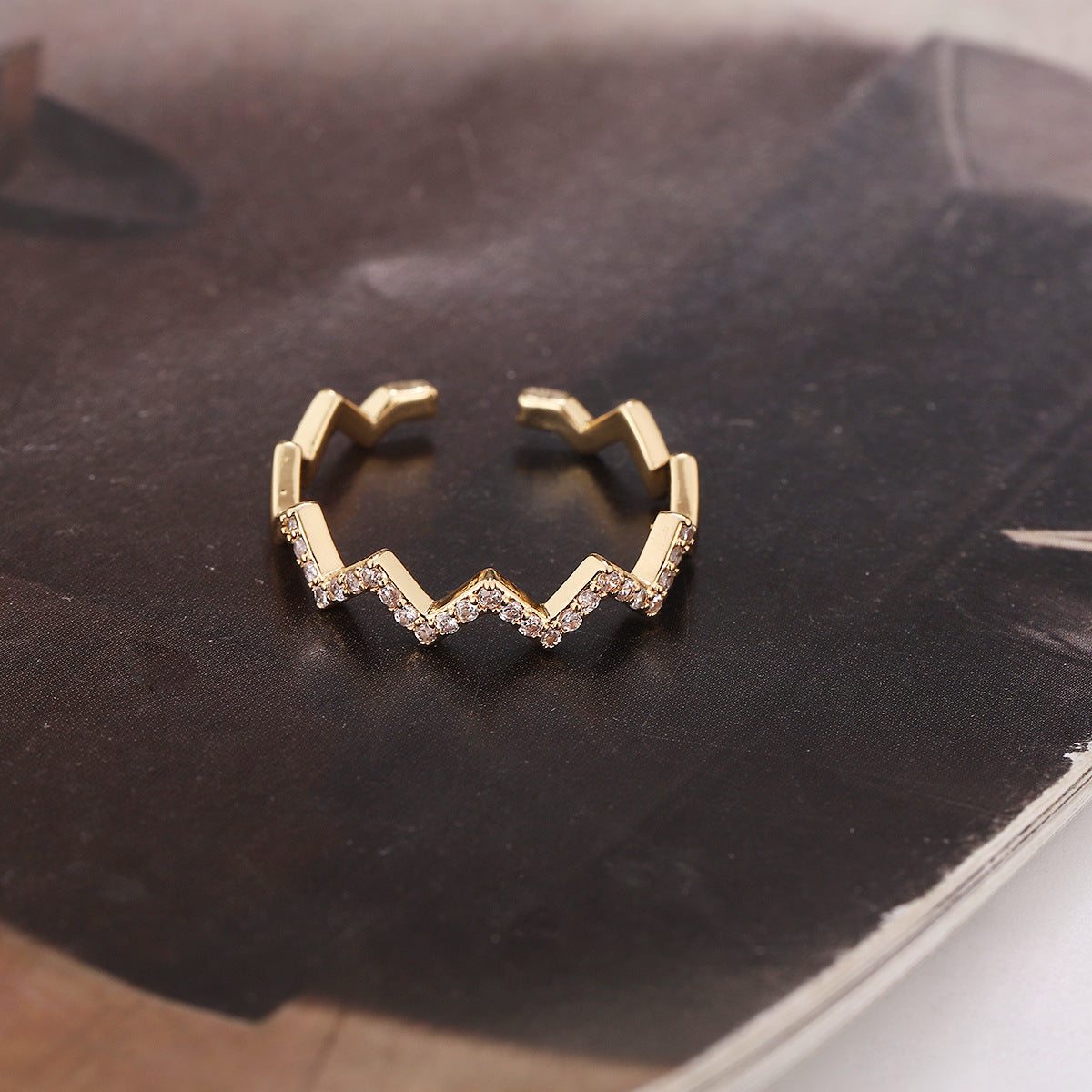 Micro Inlaid Zircon Temperament Full Diamond Ring
