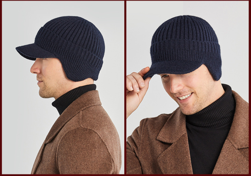 European And American Autumn And Winter Outdoor Warm Ear Protection Knitted Hat