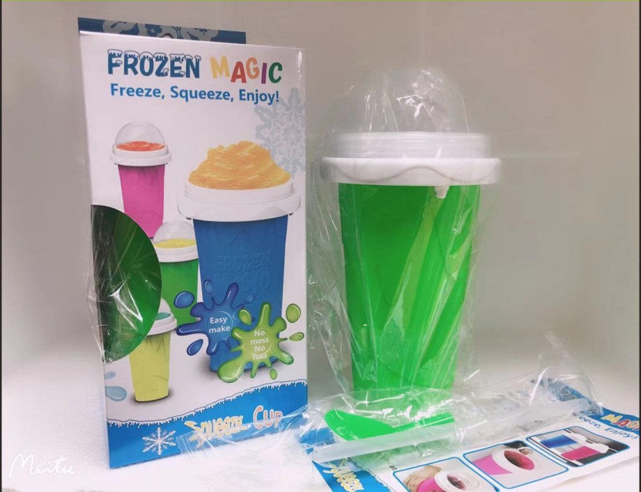 Frozen Squeeze Cooler Mug 150Ml Spill-Proof Smoothie Cup For Ice Cream  Making Summer Diy Smoothie Mug Cooling Maker Cup Freeze Mug Home Milkshake  Juice Mug 