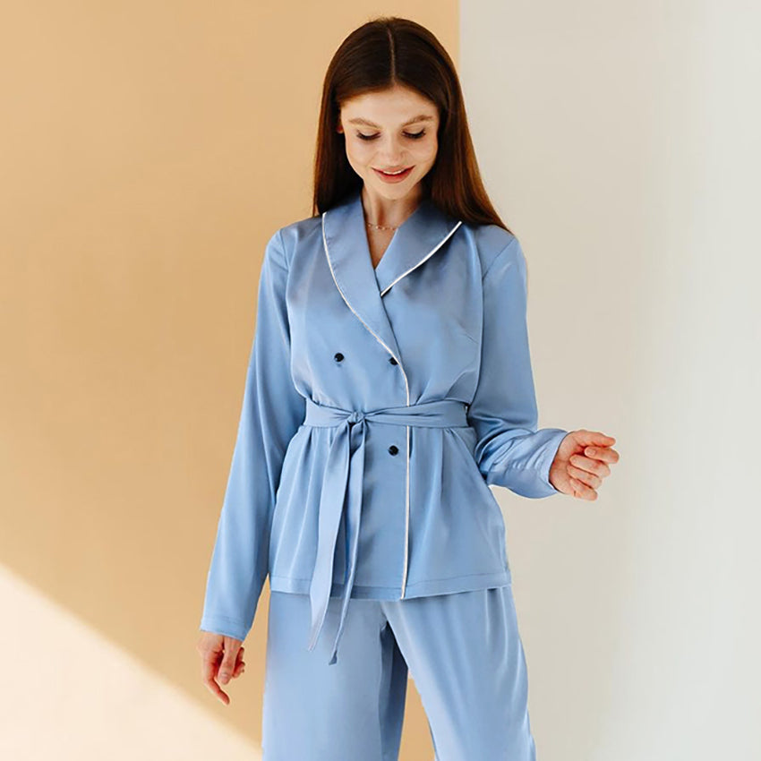 Long-sleeved Home Trousers Two-piece Pajamas