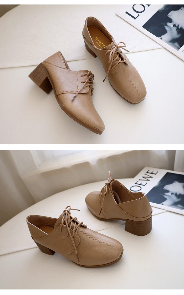 Style Student Mid-heeled Shoes