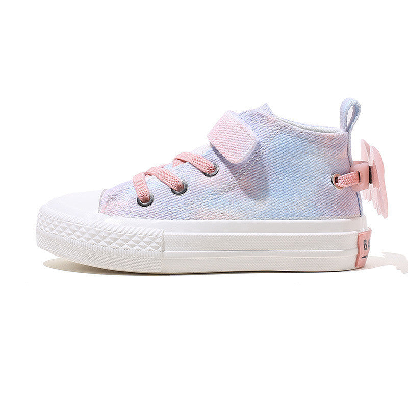 Canvas Shoes Casual High-top Child Princess