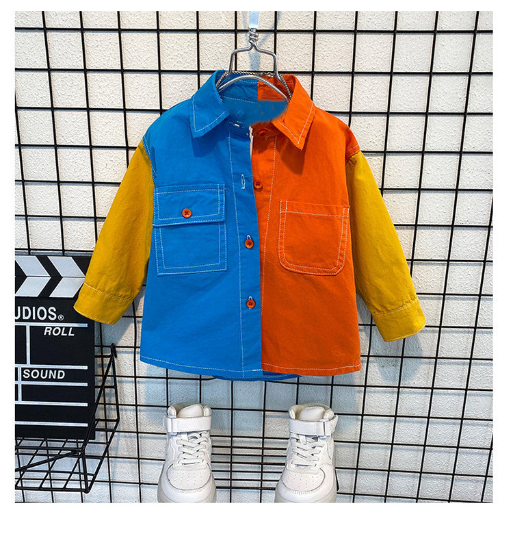 Fashion Shirts Spring And Autumn Boys' Baby Loose Tops