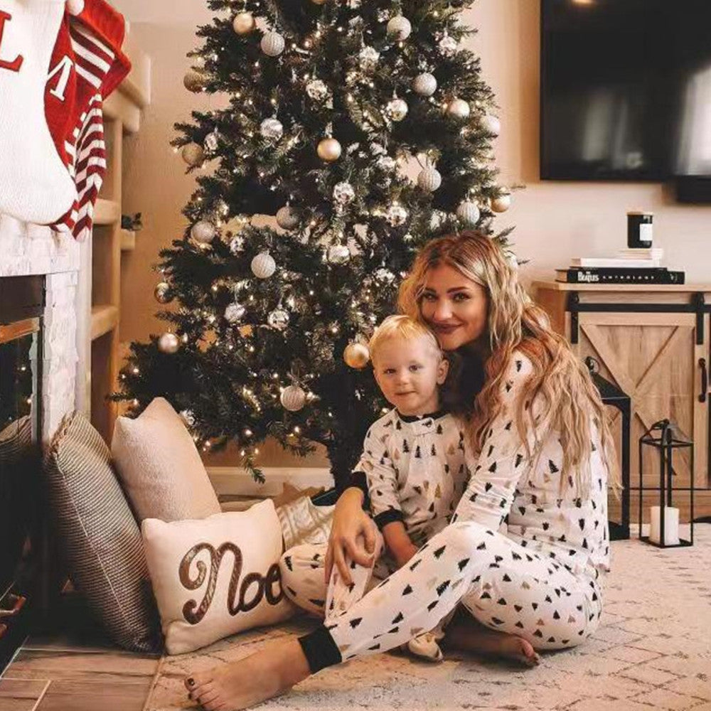Christmas Tree Family Wear Pajamas Print