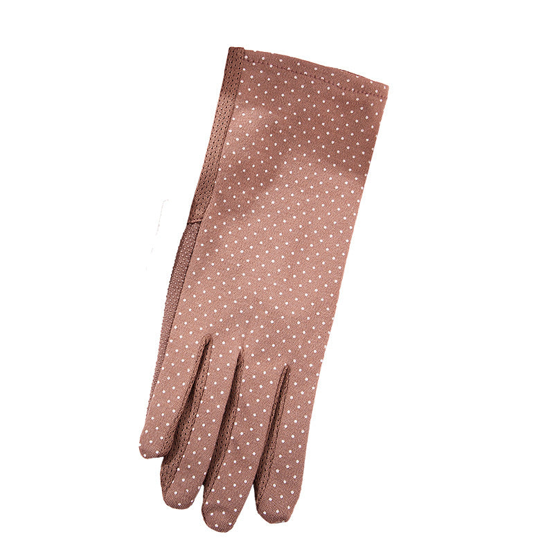 Thin Non-slip Breathable Touch Screen Cotton Short Gloves