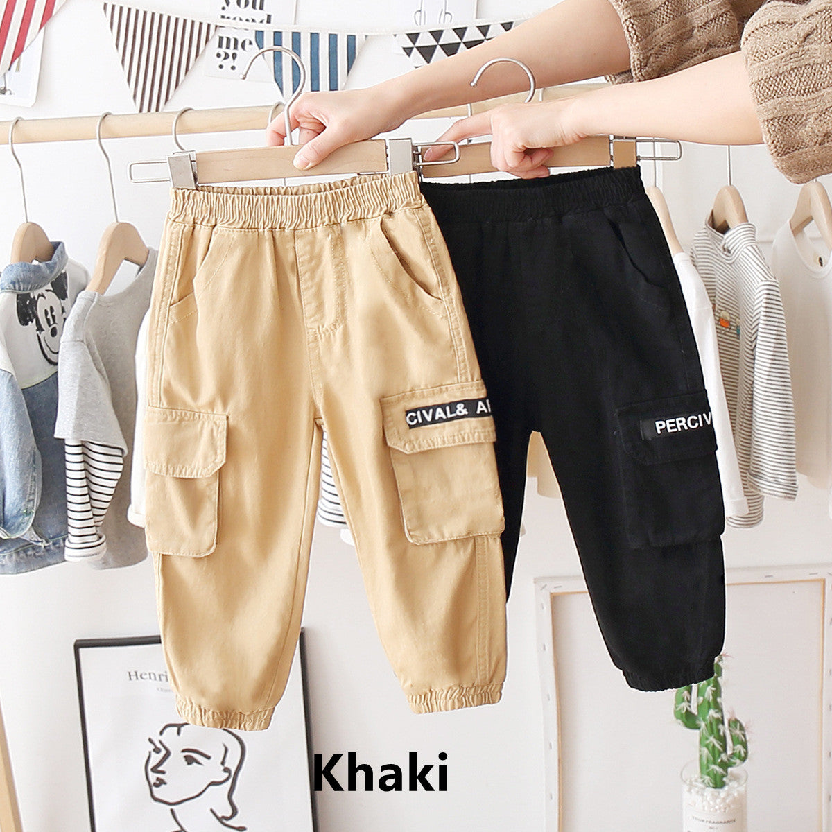 Spring And Autumn All-match Casual Pants Western Style Tooling Pants