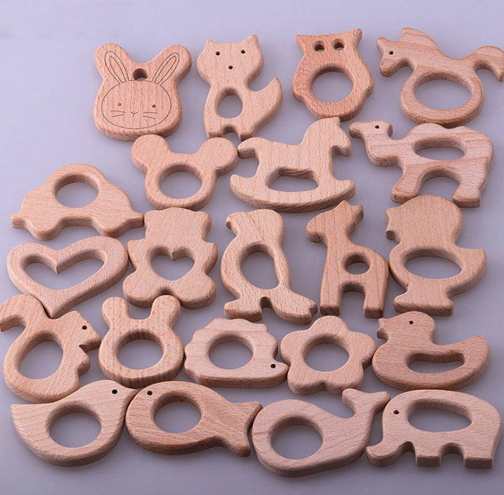 Beech Biscuit Molar Toy Baby Wooden Teether Shipped Randomly Without Picking