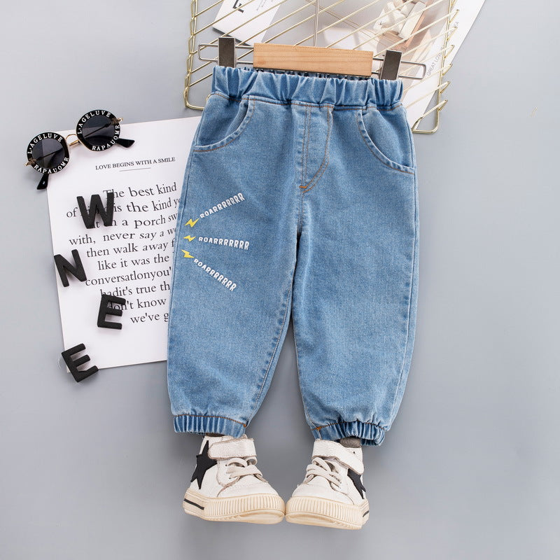 Children's Naughty Spring And Autumn Jeans