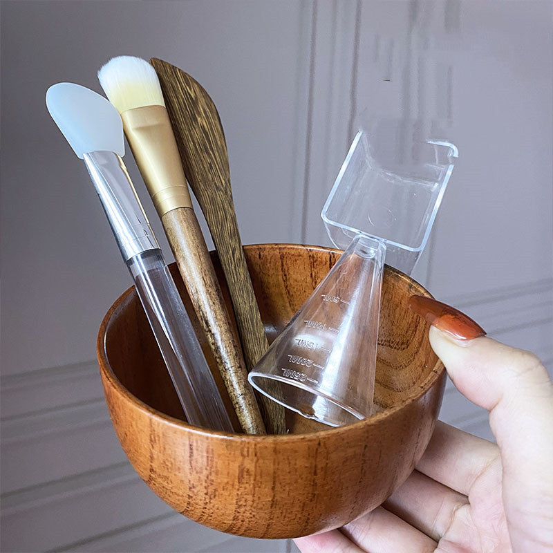 Mask Bowl Set Silicone Brush Japanese Style DIY Beauty Salon Home