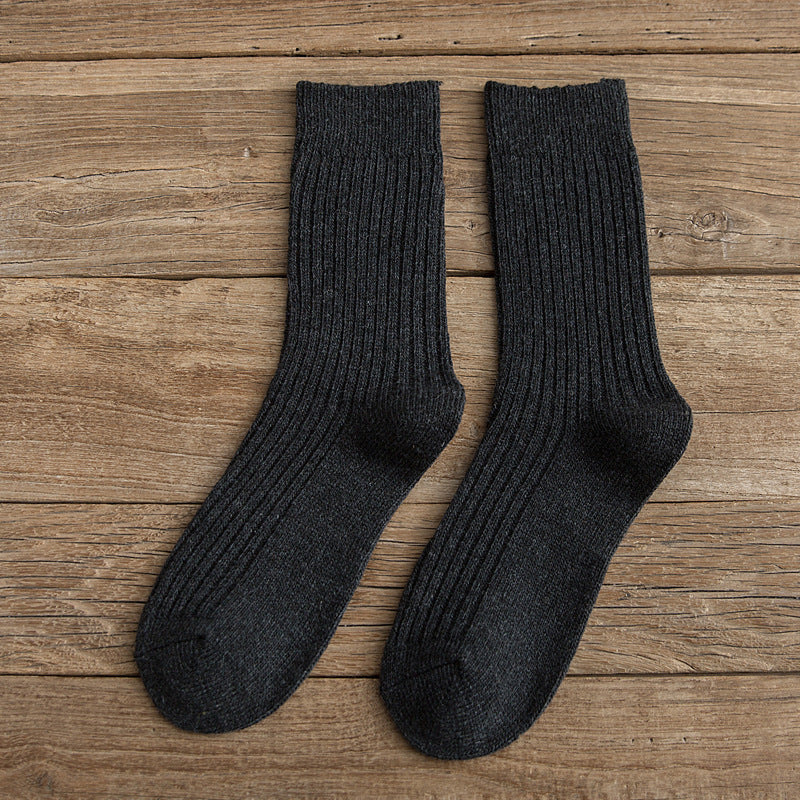 Women's Winter Japanese Solid Color Wool Socks To Keep Warm