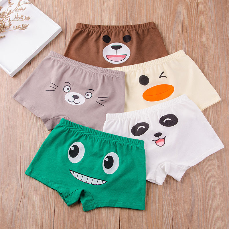 Boys' Soft Cartoon Cotton Printed Underpants