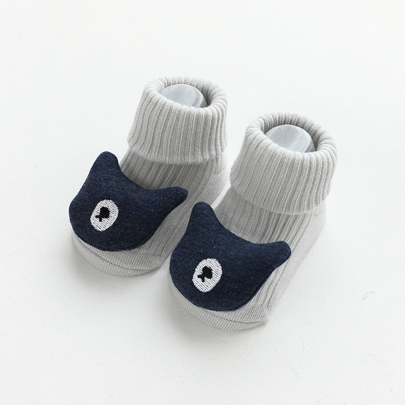 Newborn Baby Socks With Three-dimensional Cartoon Doll