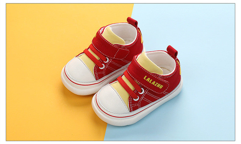 Soft-soled Toddler Shoes For Boys And Toddlers Baby Canvas Non-slip Shoes