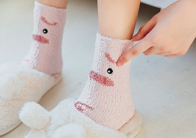 Cute Cartoon Animal Thickened Warm Women's Socks