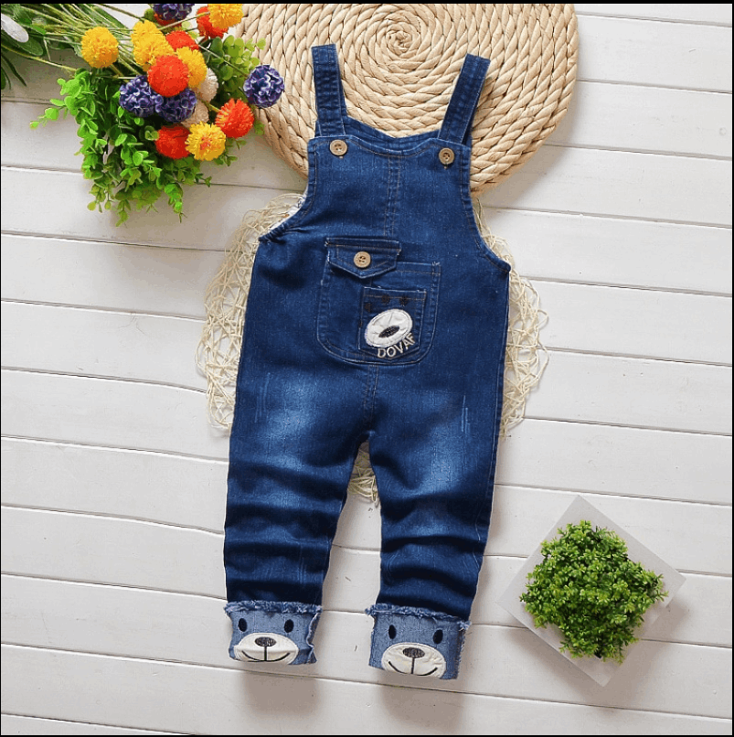 Baby Boy Denim Overalls Kids Jeans (by quicklify)