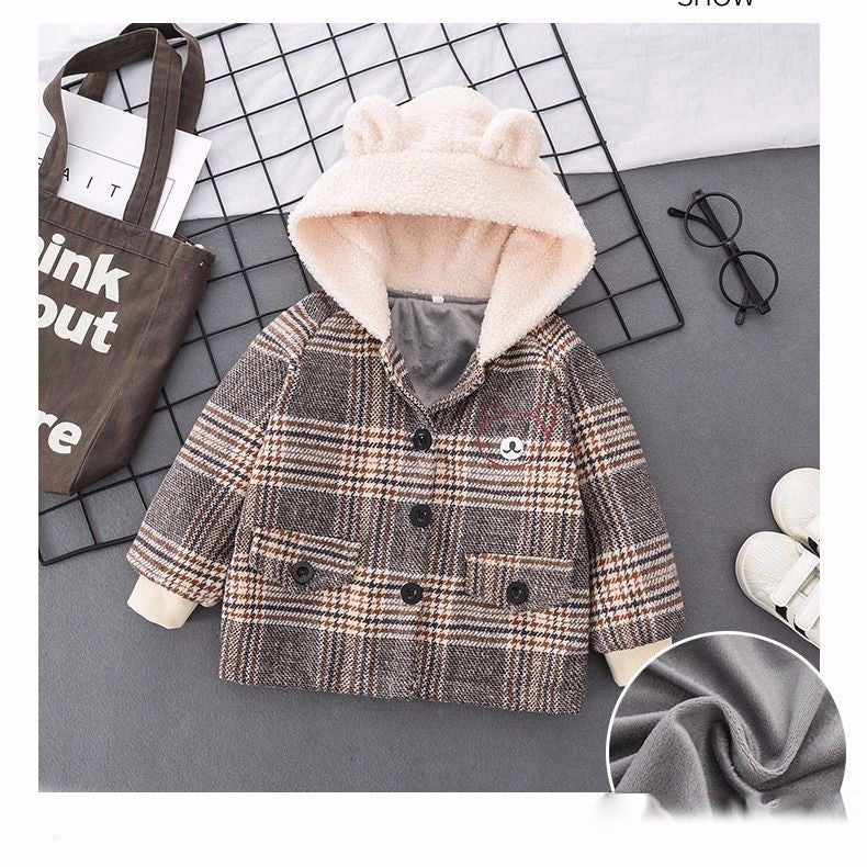 Fashion Simple Children's Thickened Cotton Jacket