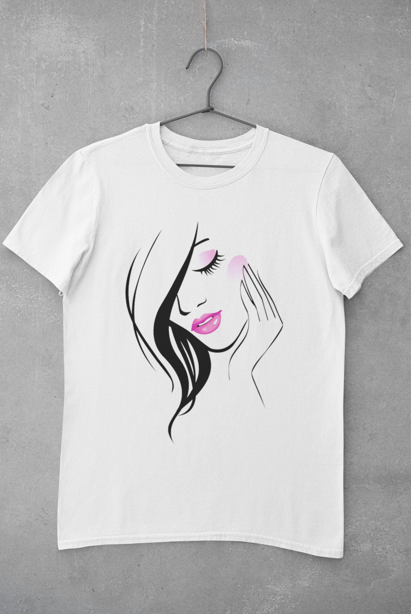 Women's T-shirt with a beautiful women's print