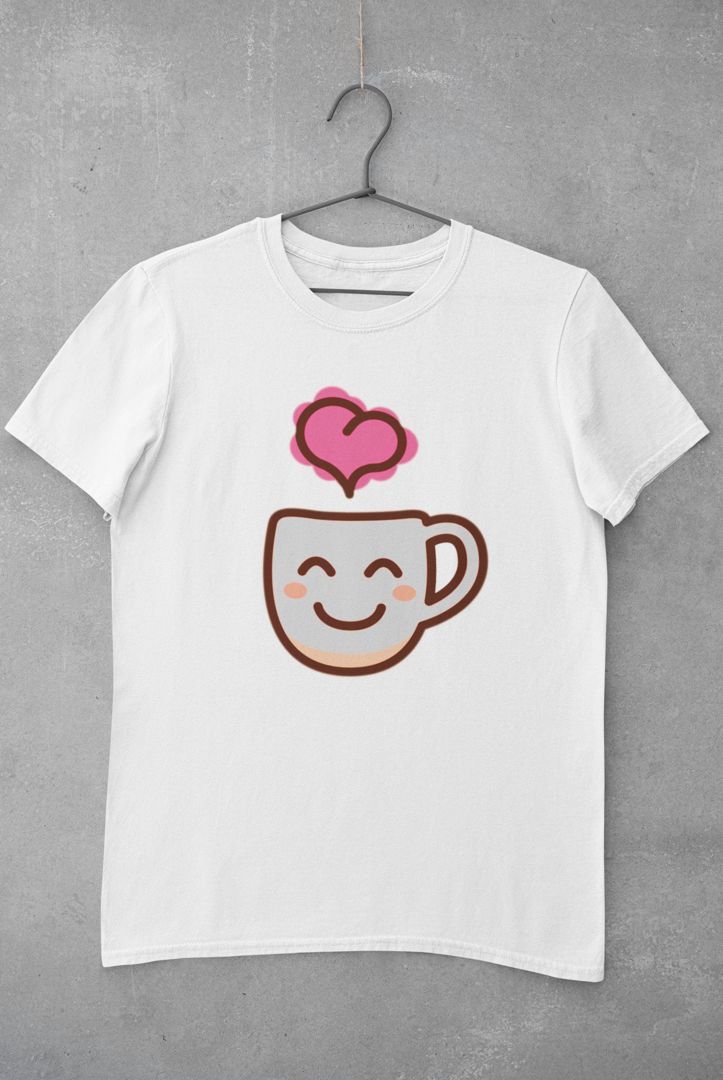 Women's T-shirt love coffee .