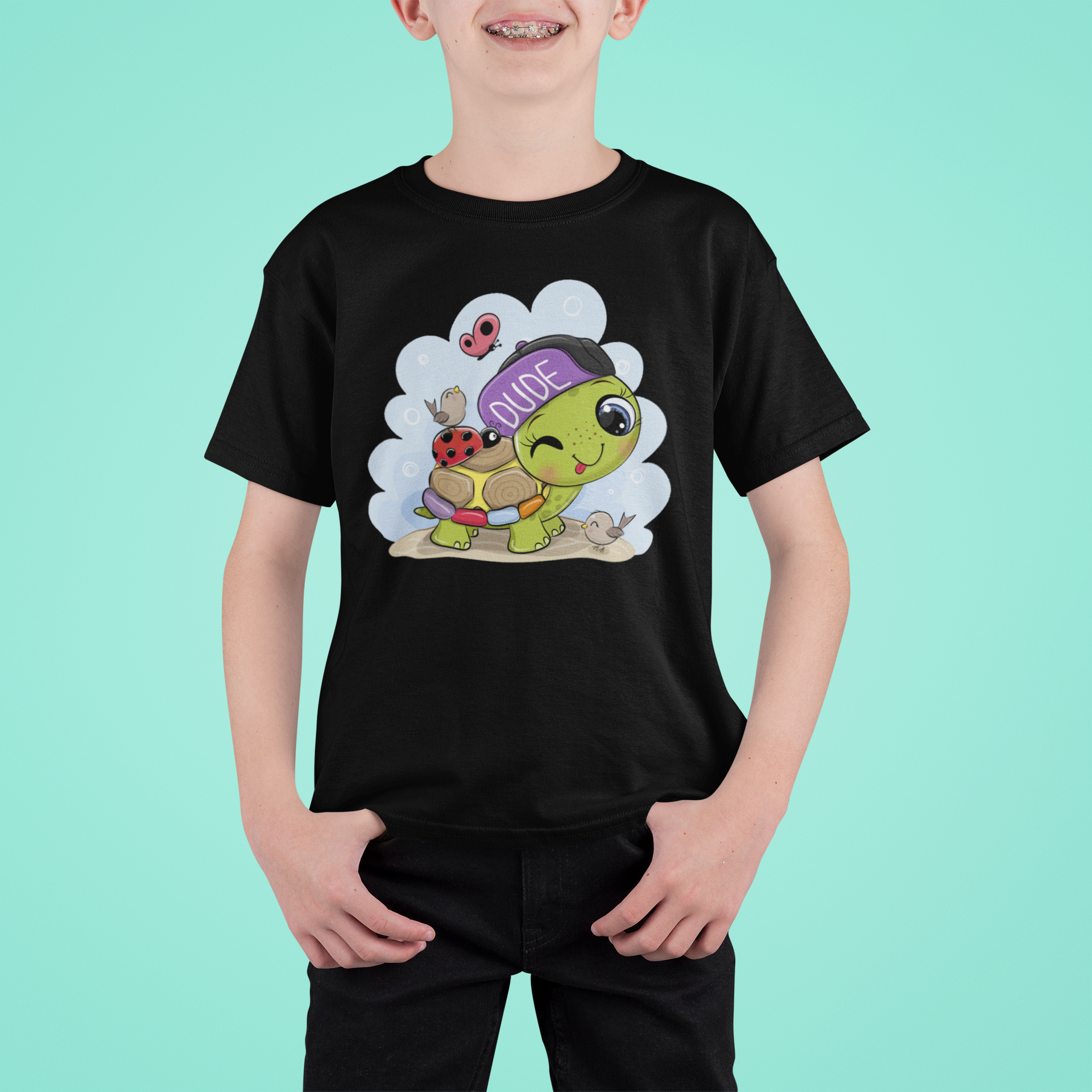 Boy's T-Shirt (cute turtle)