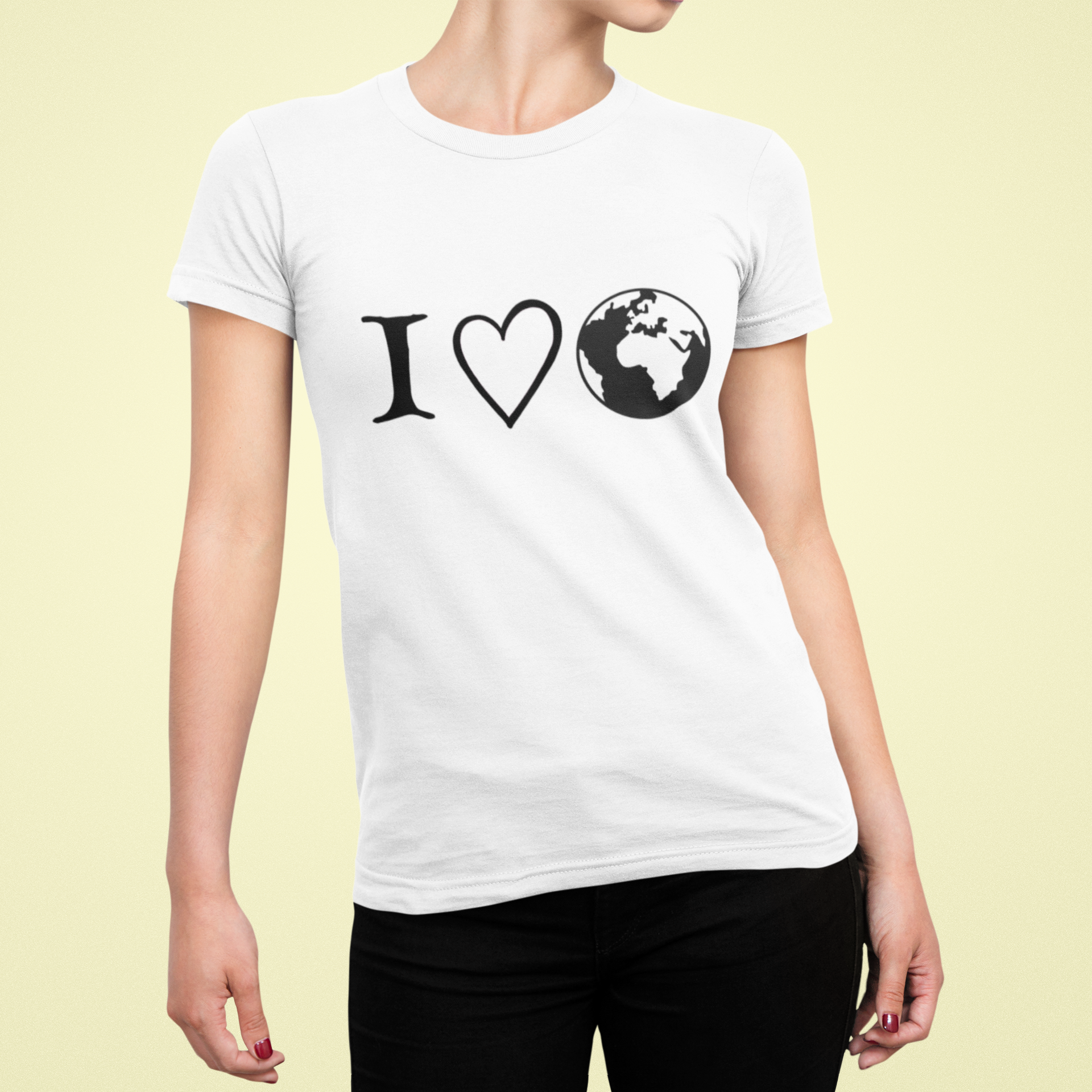 Women's T-shirt I love the world