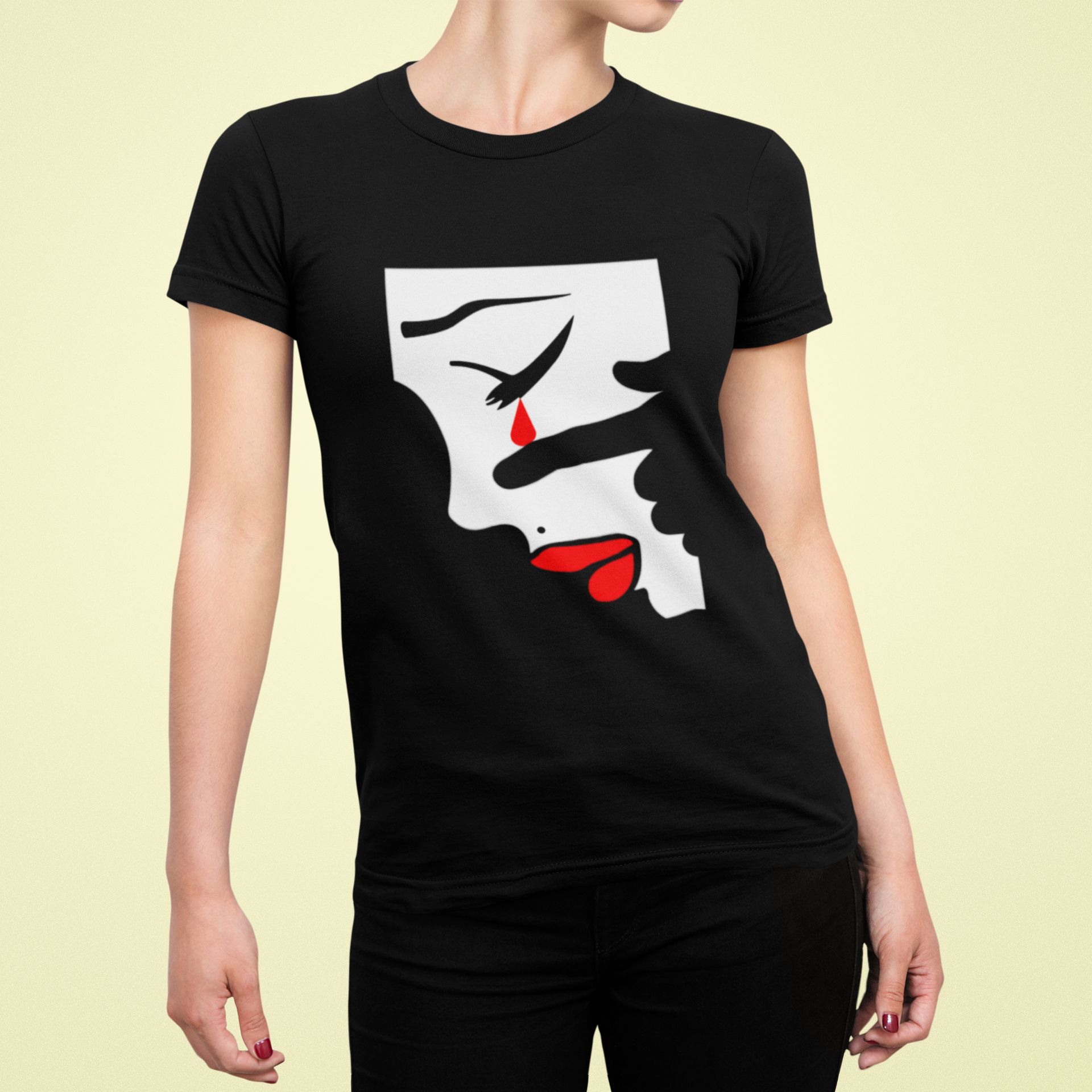 Women's T-shirt (sad female)