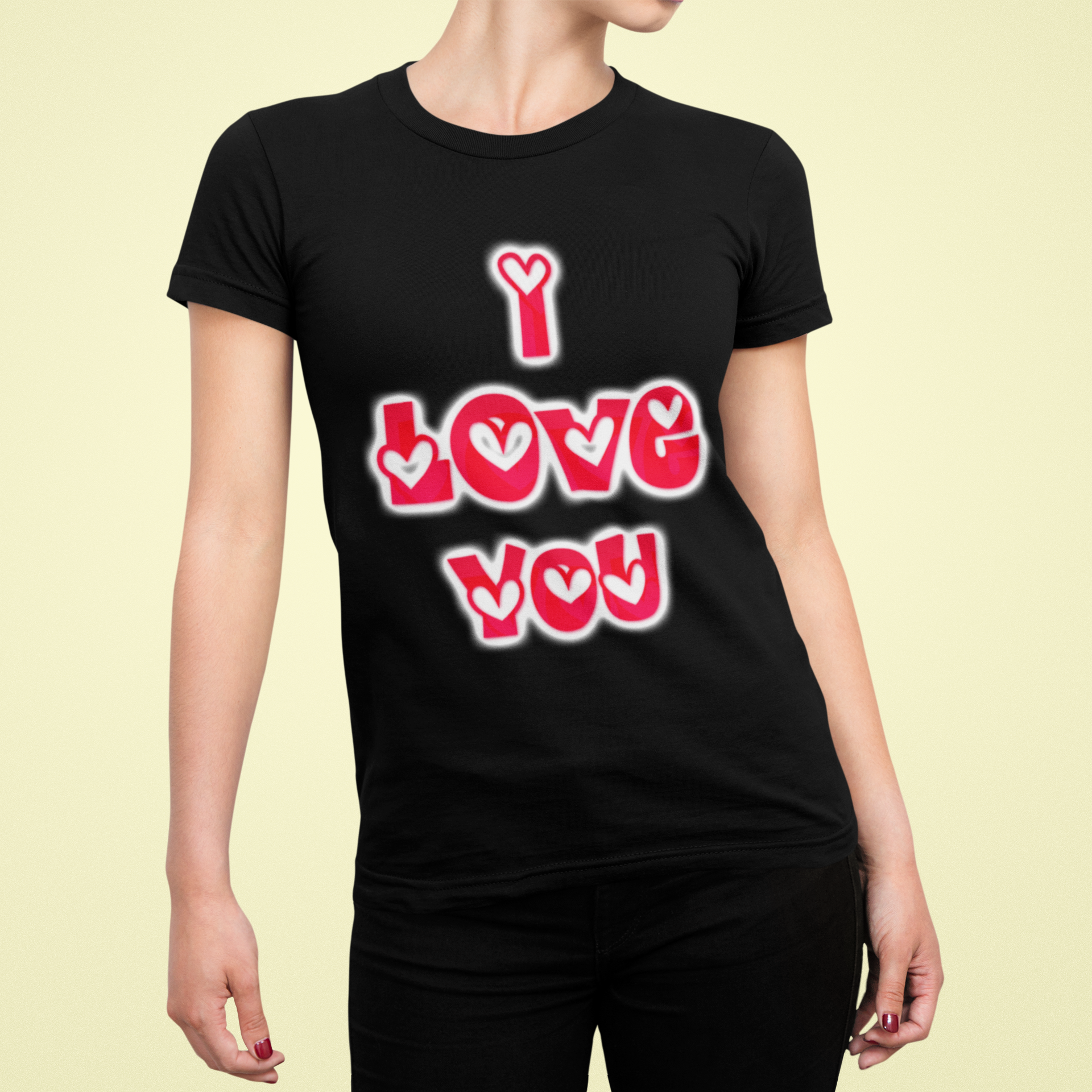 Women's T-shirt (I love you)